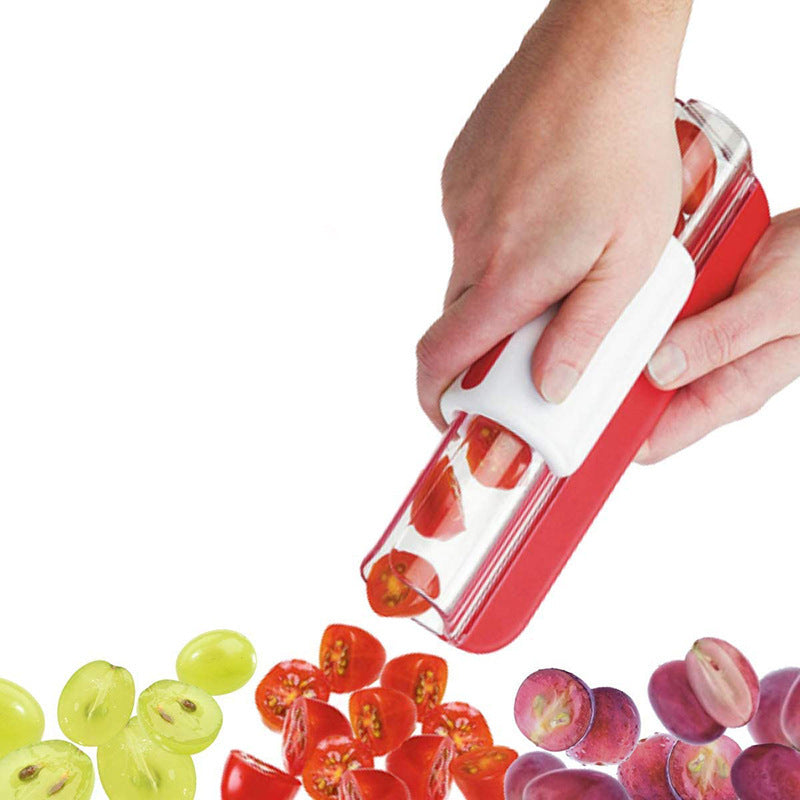 Tomato Chip Slicer Vegetable Fruit Zip Slicer Knife Grape Cutter Chopper Multifunctional Kitchen Tools