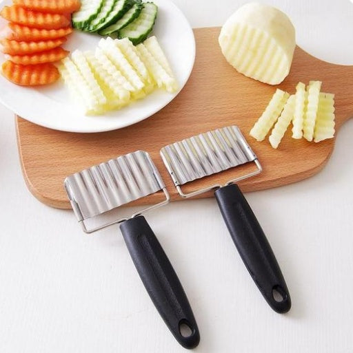 Wavy Edged Stainless Steel Vegetable Slicer Potato Cutter