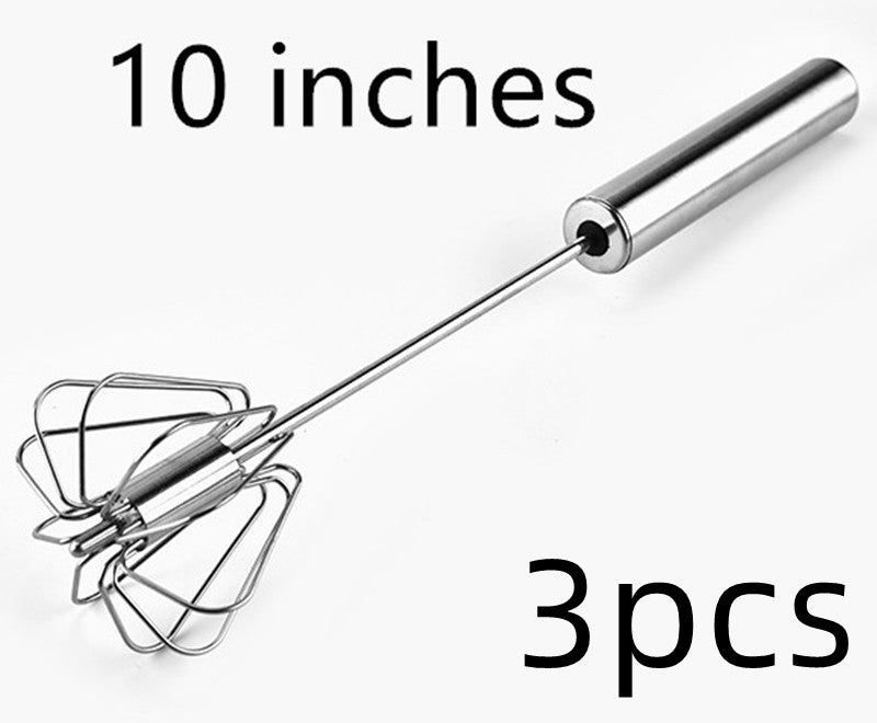 Stainless Steel Semi Automatic Egg Beater Kitchen Tools Hand Held